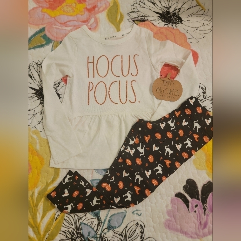 NWT Rae Dunn Girls 2 Pc Set "Hocus Pocus"